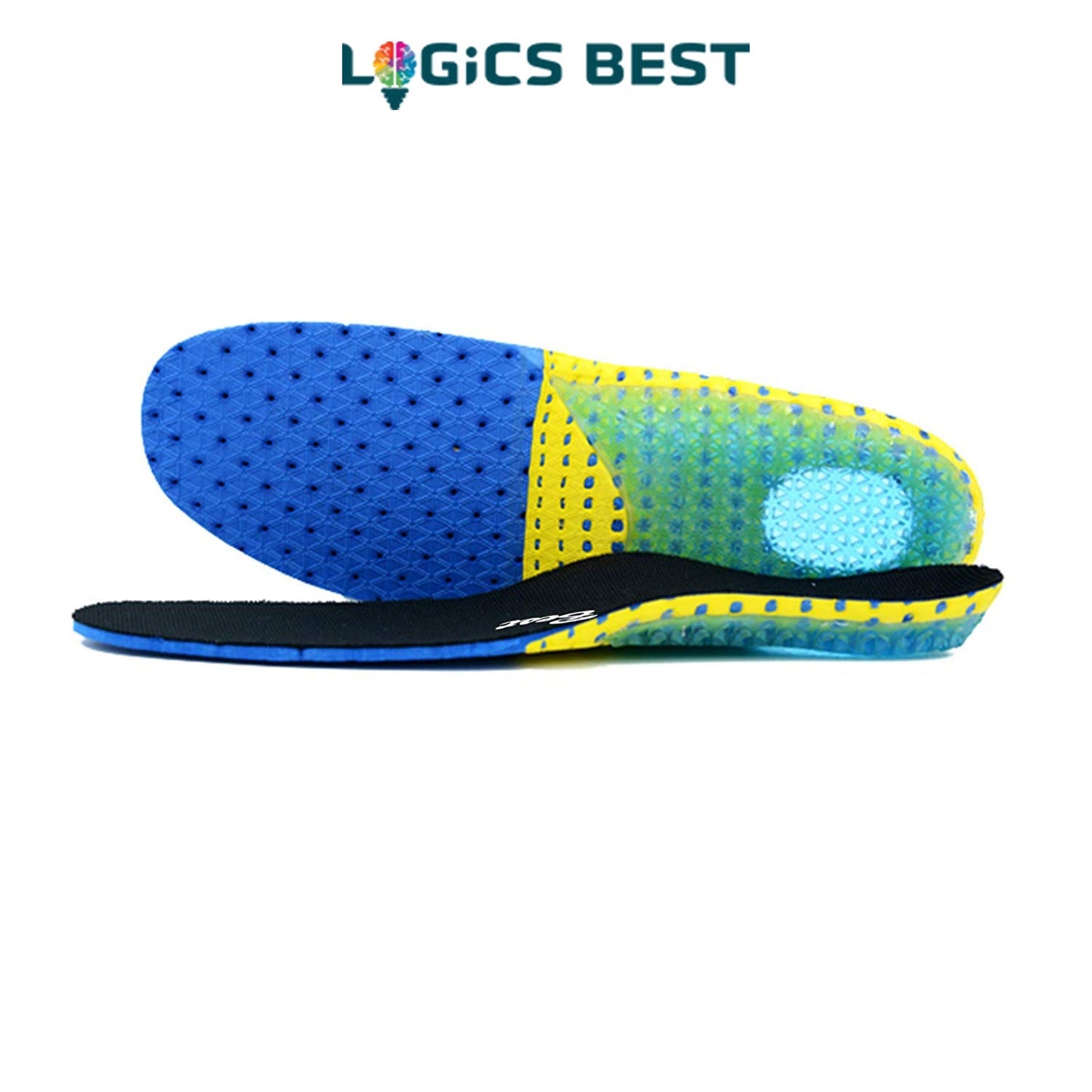 Logics Best Health and Beauty Pain Relief Insoles for Athletes, Shock Absorbing Insert for Maximum Support, Unisex, Anti-Fatigue Technology Replacement Insole