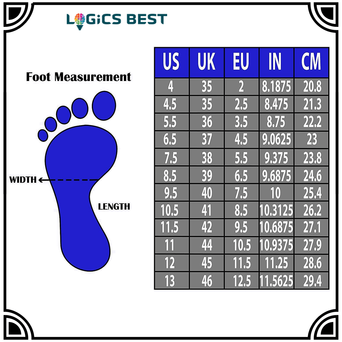 Logics Best Health and Beauty Pain Relief Insoles for Athletes, Shock Absorbing Insert for Maximum Support, Unisex, Anti-Fatigue Technology Replacement Insole