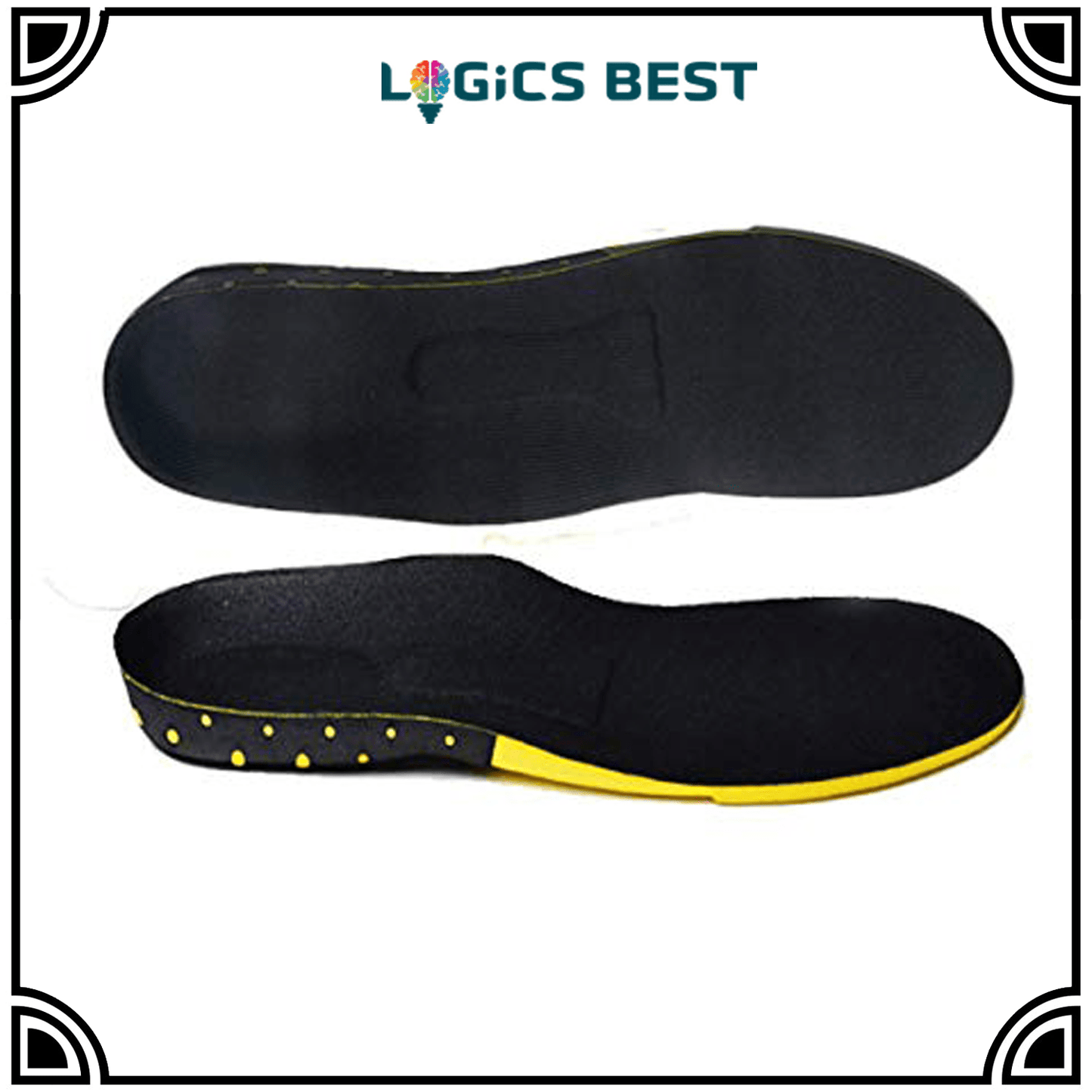 Logics Best Insoles 16.99 / 21.99 / 21.99 Plantar Fasciitis Flat Feet Insoles Arch Supports Orthotics Relieve High Arch, Foot, Heel Pain