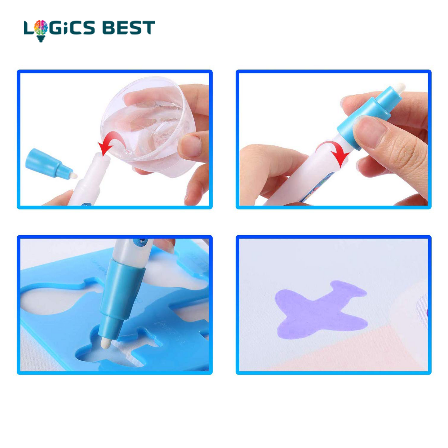 Logics Best Toy 2.00 months Logics Best Activity Mat for Learning- Premium Water Drawing Mat for Kids Age 2-5 Years Old, Toddler Educational Gift