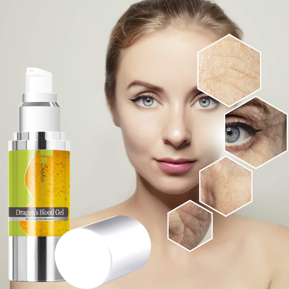 Swiss Botany Beauty 1 Fl Oz (Pack of 2) / 1 / 2 Swiss Botany Dragon's Blood Sculpting Gel, Moisturizing, Anti-Aging, Reduces Appearance of Fine Lines Wrinkles Blemishes, Tightens & Restores Elasticity, Fragrance Free, 1 ounce, 2 Bottles