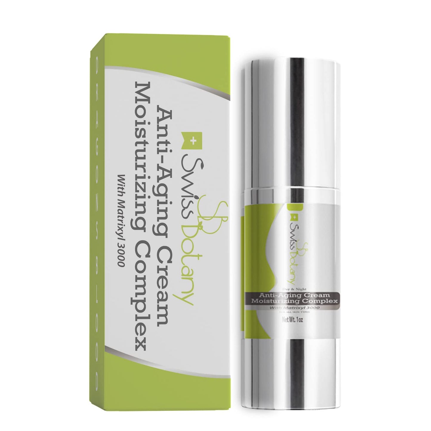 Swiss Botany Beauty 1 Ounce / 1 / 1 Swiss Botany Anti-Aging Cream Moisturizing Complex with Matrixyl 3000, Sooths & Hydrates Dry, Tired Skin, Reduces Appearance of Fine Lines & Wrinkles, All Skin Types, 1 ounce