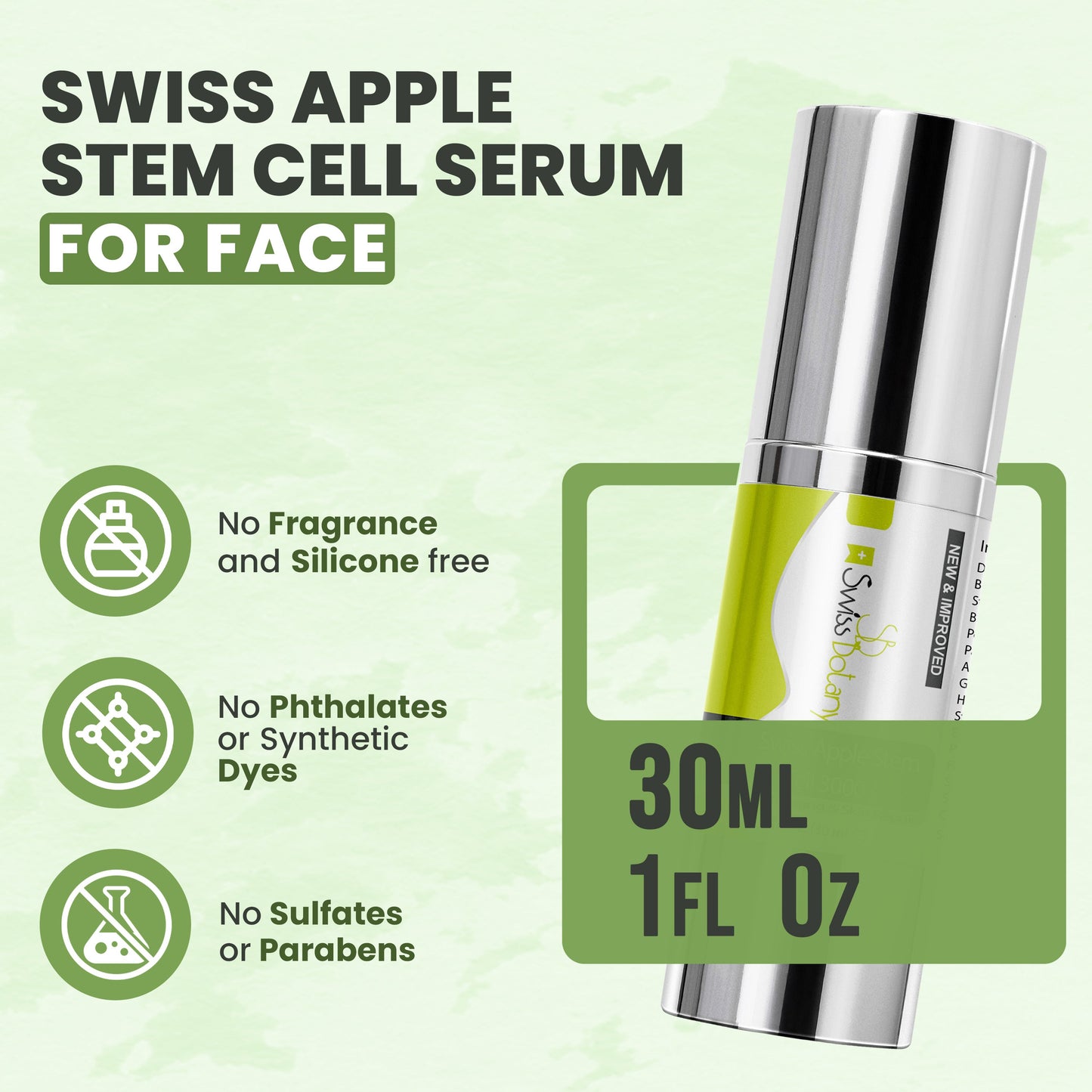 Swiss Botany Beauty 2 / Apple Swiss Apple Stem Cell 3000 Serum, 1 fluid ounce, 2 Bottles
