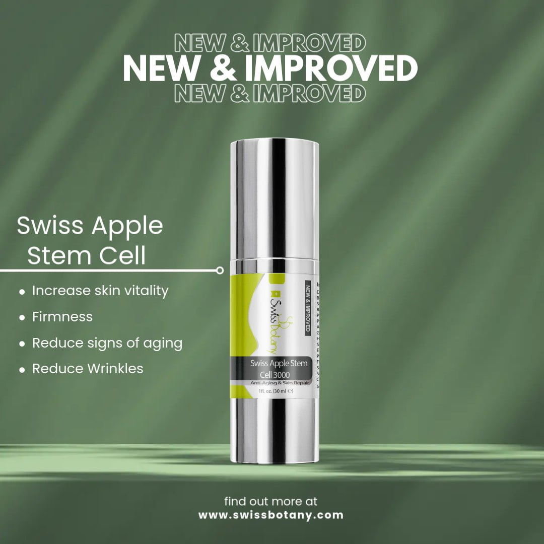 Swiss Botany Beauty 2 / Apple Swiss Apple Stem Cell 3000 Serum, 1 fluid ounce, 2 Bottles