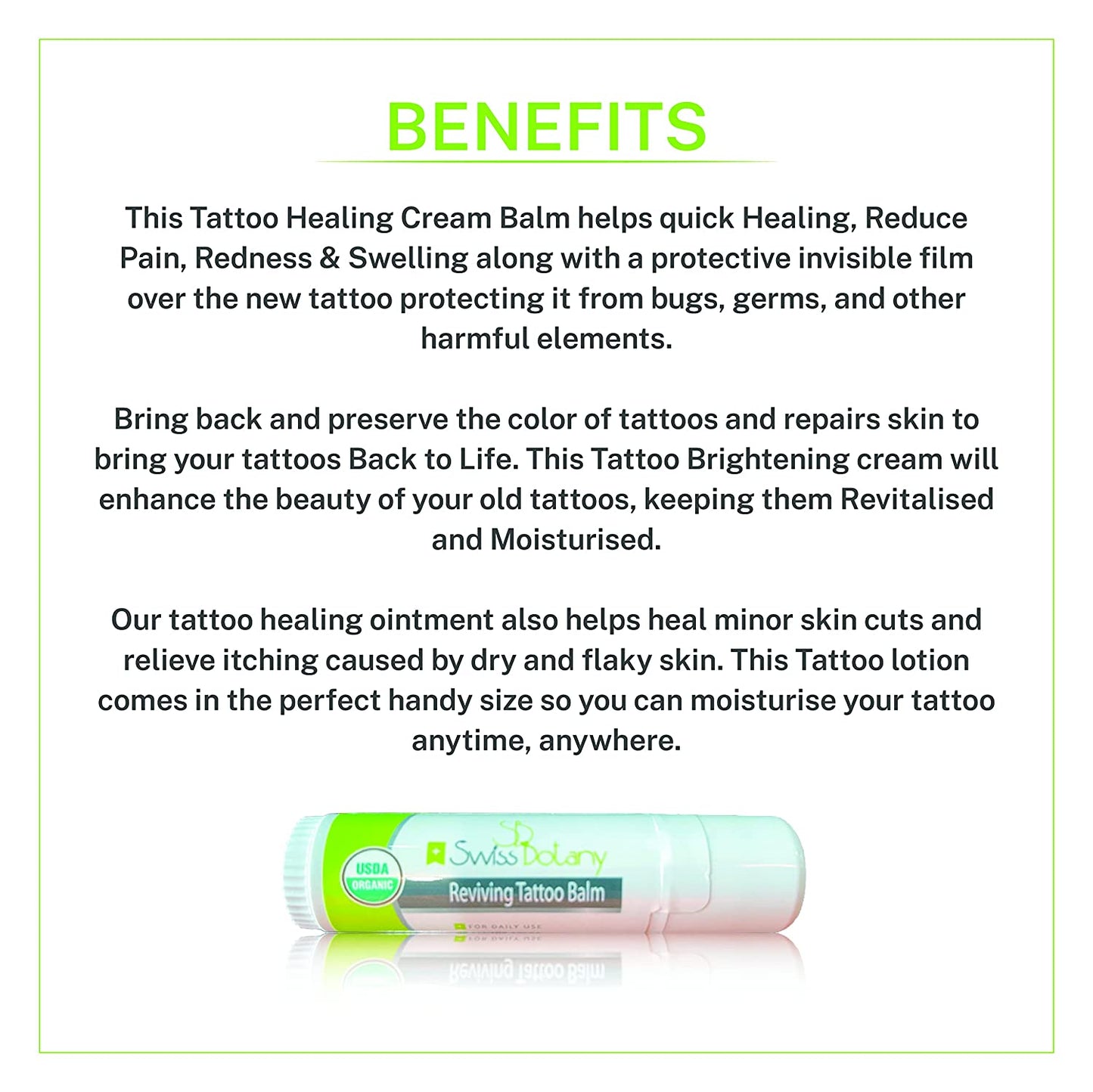 Swiss Botany Beauty All Natural Tattoo Balm