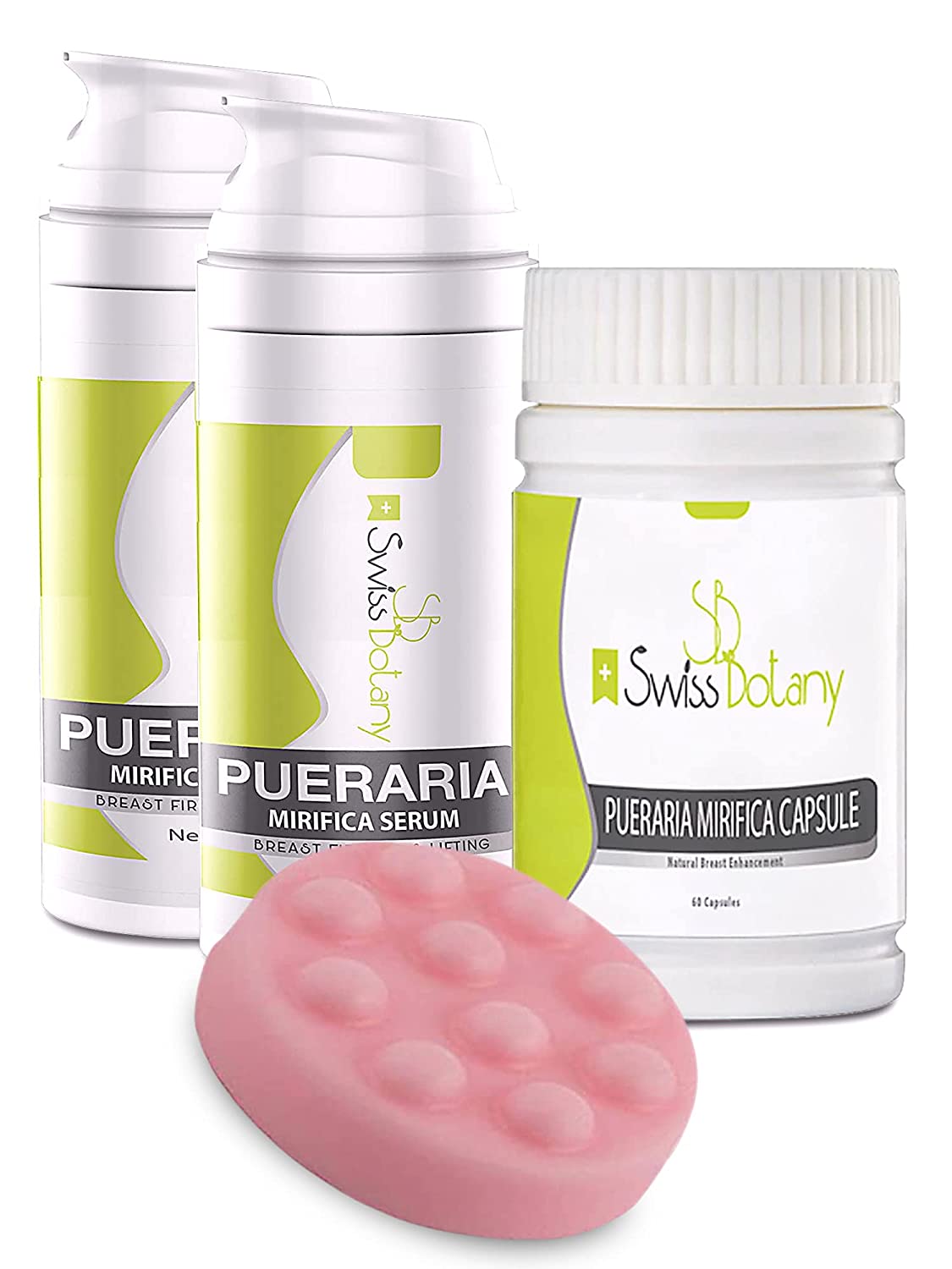 Swiss Botany Beauty Full Package Swiss Botany Pueraria Mirifica Bust Firming & Lifting Serum for Women and Men, Easy to Apply, Use Twice a Day for Best Results, No Fragrance, 1 ounce