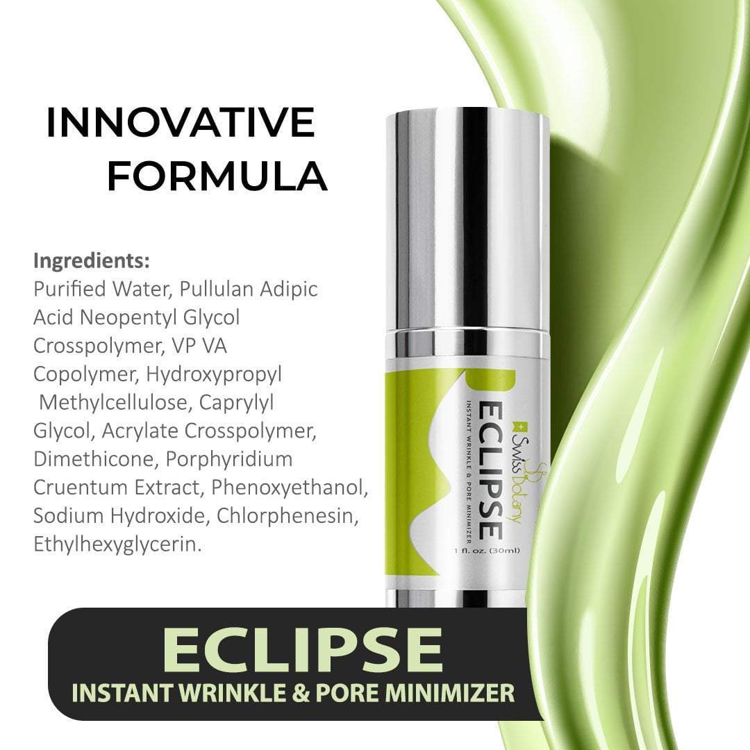 Swiss Botany Serum Eclipse Wrinkle & Pore Minimizer Cream With Cruentum To Fight Acne - For Moisture Protection - By Swiss Botany