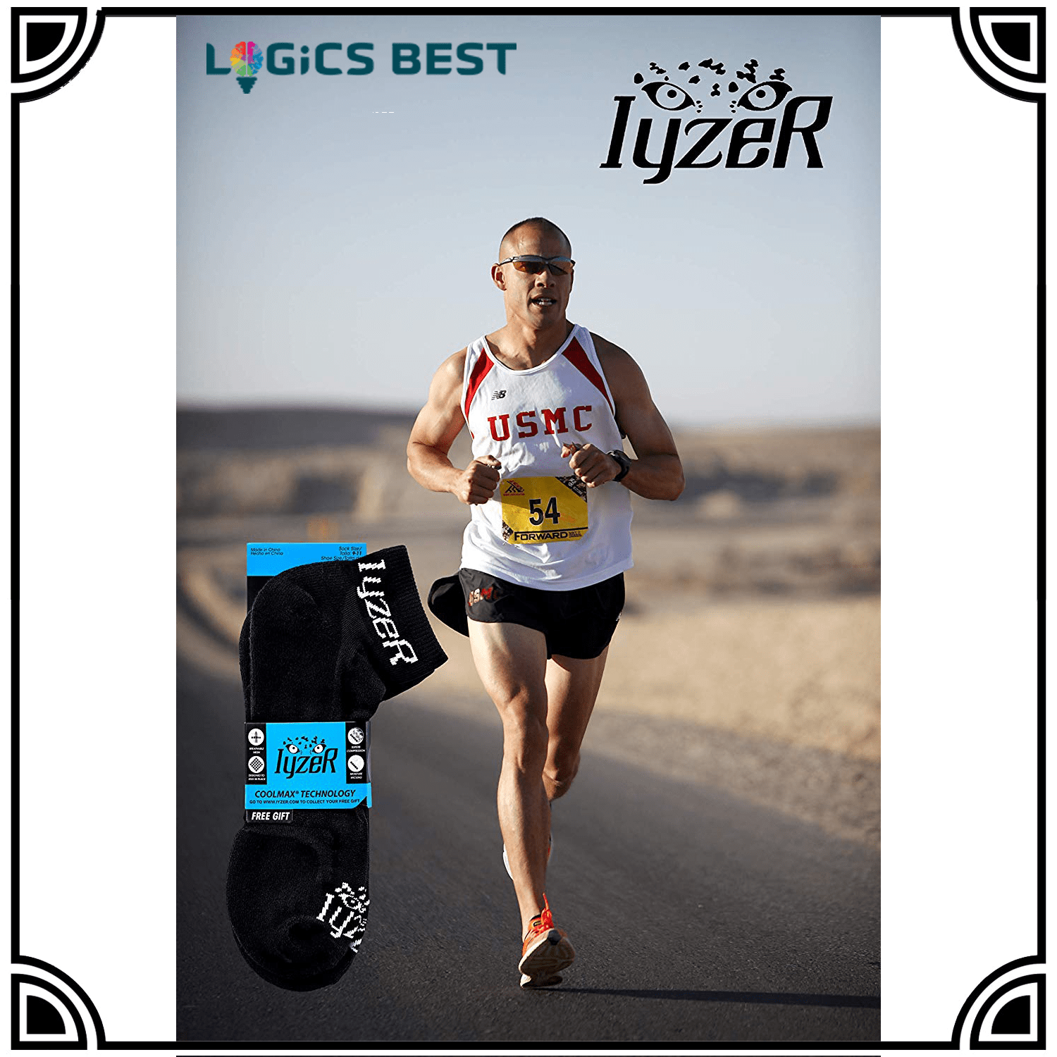 Logics Best Apparel Mens Running Coolmax Sock