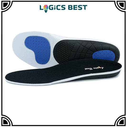 Logics Best Health and Beauty Pain Relief Insoles, Professional-Grade High Arch Orthotic Insert for Maximum Support, Unisex, Anti-Fatigue Technology Replacement Insole