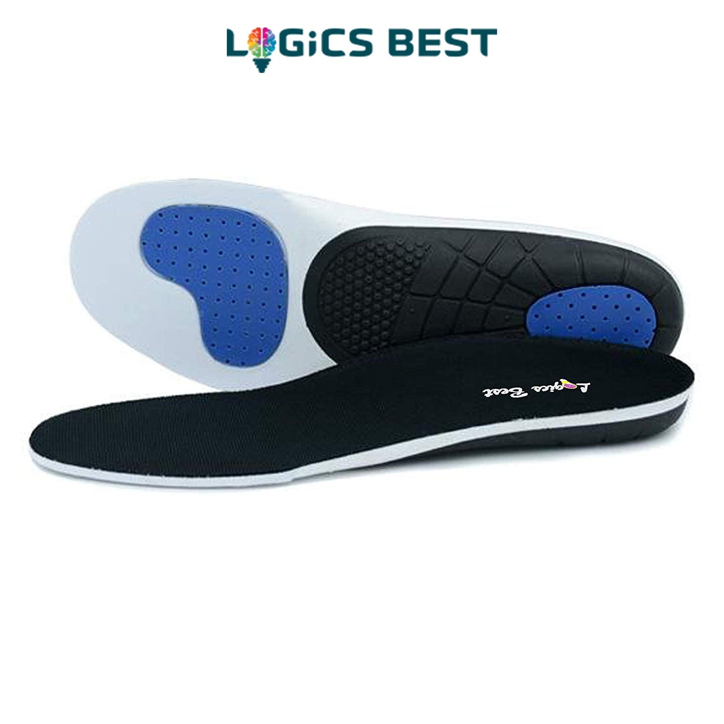 Logics Best Health and Beauty Pain Relief Insoles, Professional-Grade High Arch Orthotic Insert for Maximum Support, Unisex, Anti-Fatigue Technology Replacement Insole