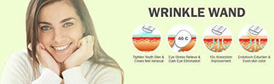 Swiss Botany Beauty 1 / 1 Ionic Wrinkle Therapy Wand High Frequency Skin Tightening Wrinkle Reducing Dark Circle Puffy Eye Treatment allows skin serums 30% deeper penetration