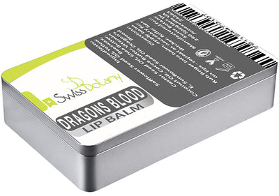 Swiss Botany Beauty 1 Count (Pack of 1) / Off White / 1 Swiss Botany Dragon's Blood Lip Balm, Cruelty Free Natural Ingredients, Hydrating for Plumper, Younger Lips, Made in the USA, 1 Tin