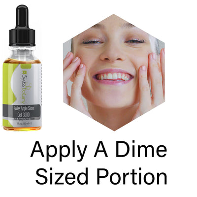Swiss Botany Beauty 1 Fl Oz (Pack of 3) / 3 / 3 Swiss Botany Swiss Apple Stem Cell 3000 Serum, Plant Stem Cells No Animal Products, Reduce Aging Signs Wrinkles + Discoloration, Restore Elasticity and Youthful Appearance, 1 fluid ounce, 3 Bottles