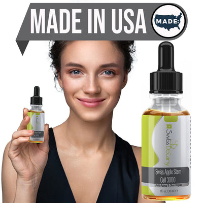 Swiss Botany Beauty 1 Fl Oz (Pack of 3) / 3 / 3 Swiss Botany Swiss Apple Stem Cell 3000 Serum, Plant Stem Cells No Animal Products, Reduce Aging Signs Wrinkles + Discoloration, Restore Elasticity and Youthful Appearance, 1 fluid ounce, 3 Bottles