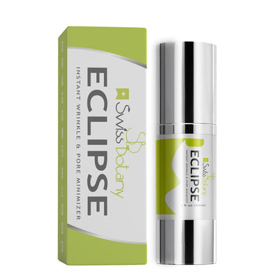Swiss Botany Beauty 1 Swiss Botany Instant Eclipse Wrinkle & Pore Minimizer - Tightens and Clarifies Skin for Youthful Complexion - Minimizes Pores Acne Scars Wrinkles & Fine Lines - 1 oz / 30 mL