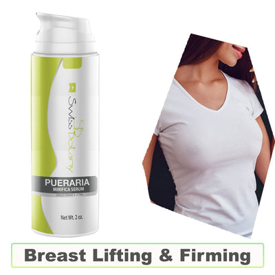 Swiss Botany Beauty 2 Ounce Swiss Botany Pueraria Mirifica Breast Lifters for Women - Breast Enlargement Serum with Pure Pueraria Mirifica Oil for Breast Firming, Lifting and Fuller, Bigger Breast - Large 2oz Bottle