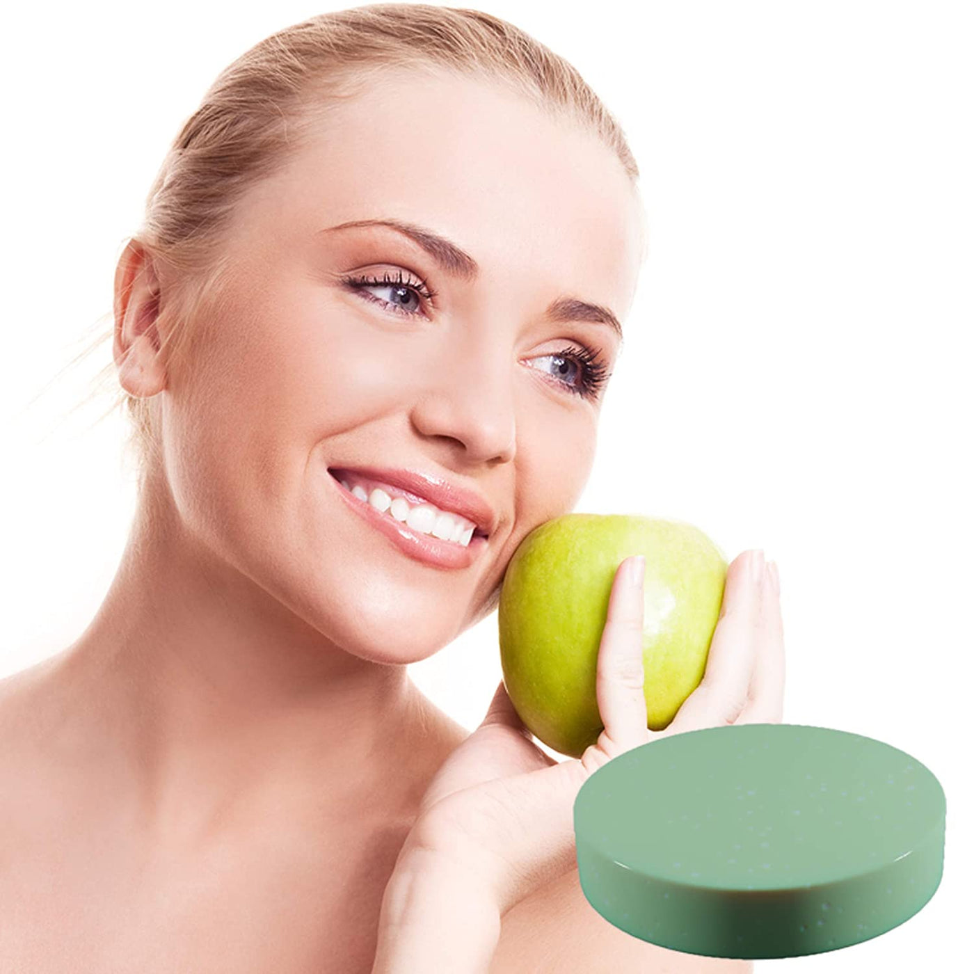 Swiss Botany Beauty 3.4 Ounce / Granny Smith Apple Green / 1 Swiss Apple Stem Cell Soap Bar (3.4 Oz 1 Bar) Organic Age Defying Formula is 100% Handcrafted with Coconut Oil & Tetrapeptide-7 for ultimate moisturizing & wrinkle prevention