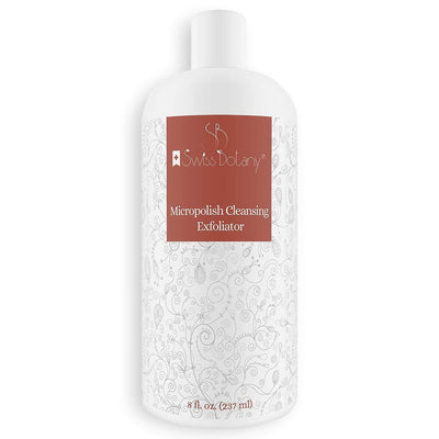 Swiss Botany Beauty 8 Ounce / 1 Exfoliating Face Wash & Face Exfoliator - Natural Exfoliating Face Wash with Witch Hazel - Moisturizing Facial Exfoliant for Oily or Dull or Dry Skin, Wrinkles, Blemishes, Acne Scars & More