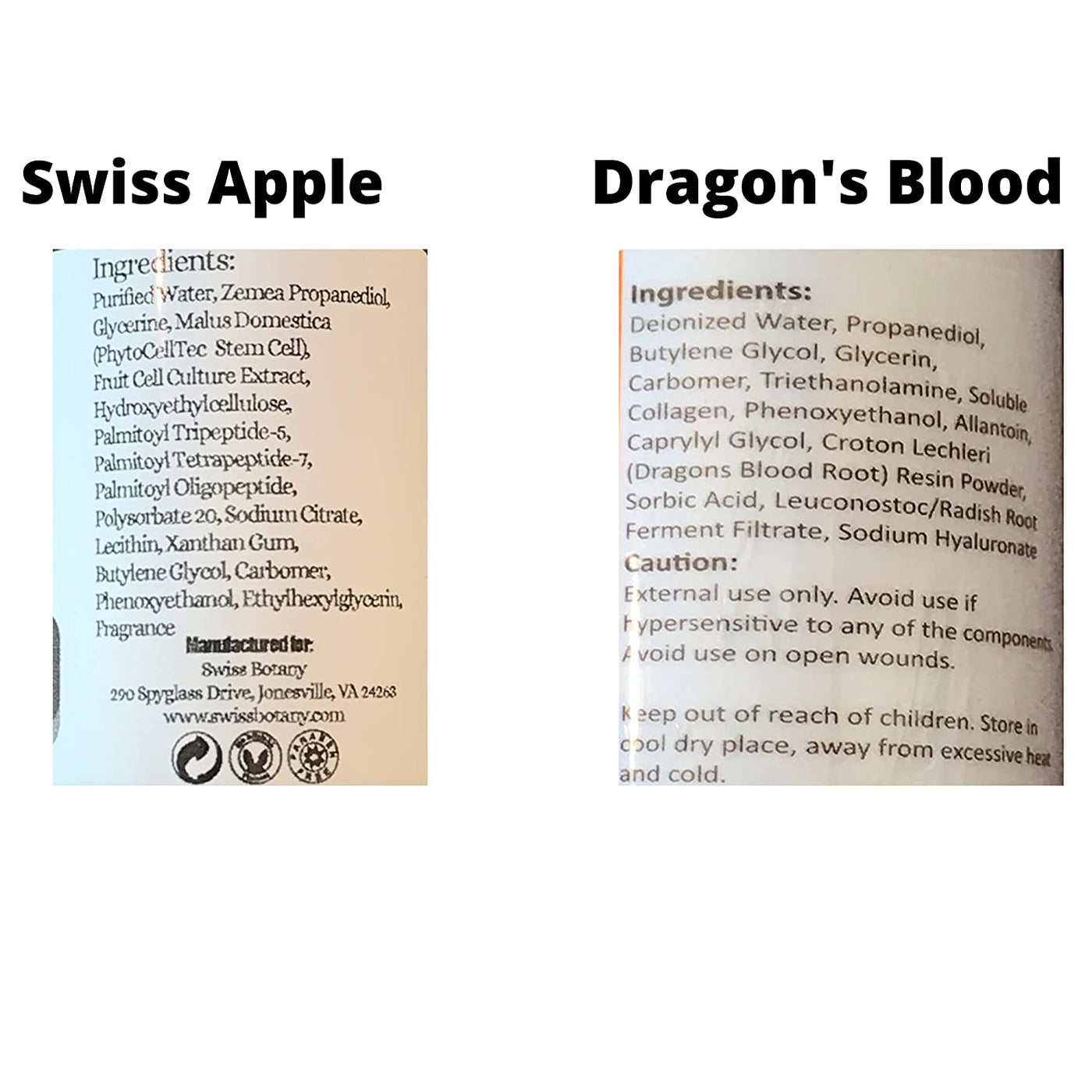 Swiss Botany Beauty Swiss Botany Dragon's Blood Gel Natural Botonex Formula Instantly Diminishes fine lines and wrinkles Sculpts Facial Contours Made in USA| Professionally Trusted (w/Swiss Apple)