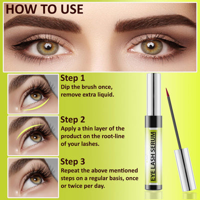 Swiss Botany Beauty Swiss Botany Eyelash Growth Serum for Longer & Fuller Eyelashes - Lash Lift Kit Eyelash Serum for Lash Hair Growth, Enhancement, & Lash boost - Safe Against Eye Color Change