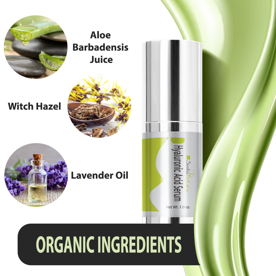 Swiss Botany Health and Beauty Hyaluronic Acid Serum Moisturizing Perfect On Unresponsive Dry Skin For Women & Men