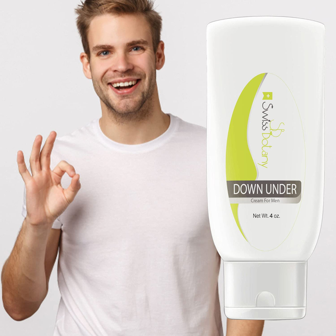 Swiss Botany health and hygiene Swiss Botany Down Under Cream for Men with L-Arginine for the Sensitive Skin of Private Areas, Moisturizes & Soothes Irritated and Chapped Skin, Safe for All Skin Types, 4 ounces
