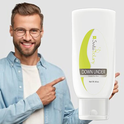 Swiss Botany health and hygiene Swiss Botany Down Under Cream for Men with L-Arginine for the Sensitive Skin of Private Areas, Moisturizes & Soothes Irritated and Chapped Skin, Safe for All Skin Types, 4 ounces