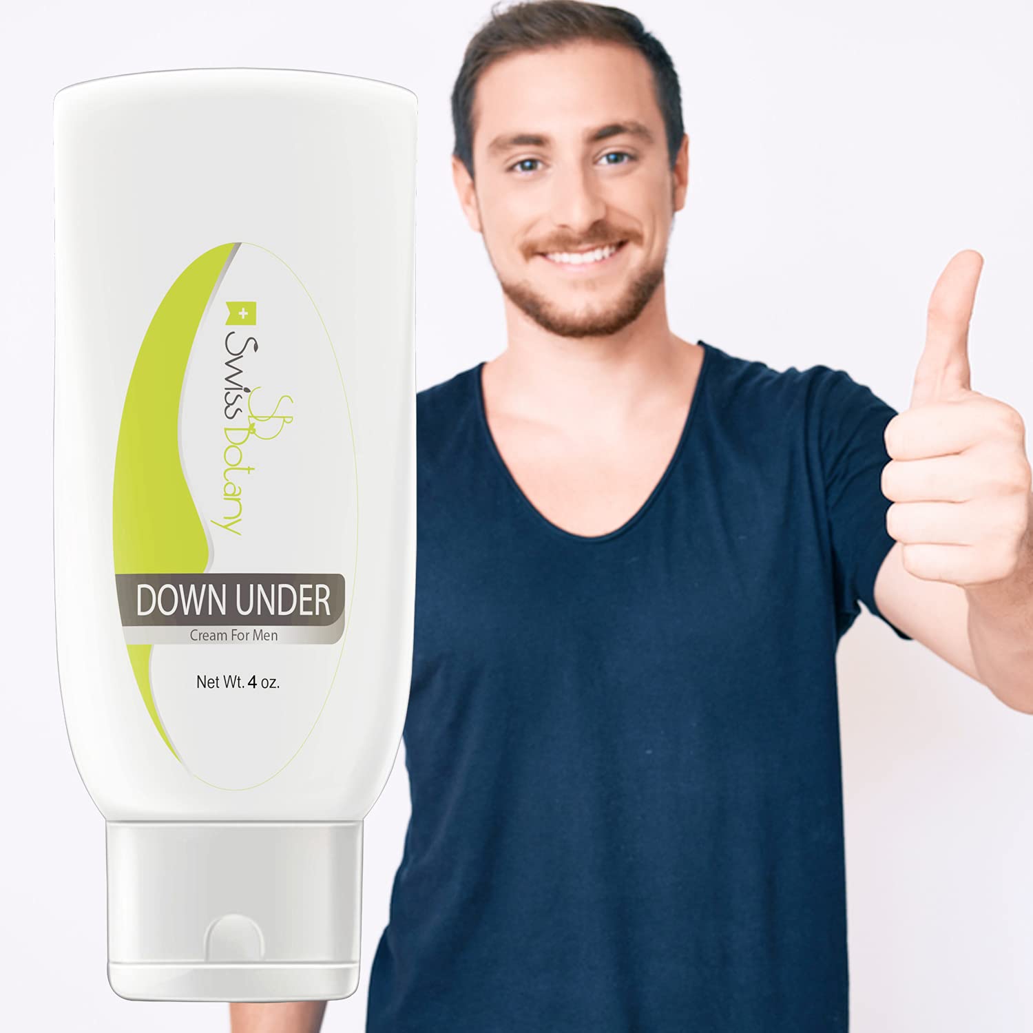 Swiss Botany health and hygiene Swiss Botany Down Under Cream for Men with L-Arginine for the Sensitive Skin of Private Areas, Moisturizes & Soothes Irritated and Chapped Skin, Safe for All Skin Types, 4 ounces