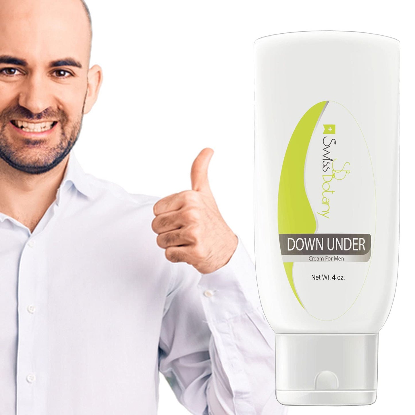 Swiss Botany health and hygiene Swiss Botany Down Under Cream for Men with L-Arginine for the Sensitive Skin of Private Areas, Moisturizes & Soothes Irritated and Chapped Skin, Safe for All Skin Types, 4 ounces