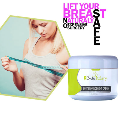 swissbotany Health and Beauty Bust Enhancement Cream with Fenugreek, Easy to Apply, Use Twice a Day for Best Results, Light Fragrance | Premium Made by Swiss Botany for Women & Men, 4 ounces