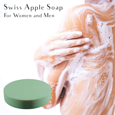 swissbotany Swiss Apple Stem Cell Soap Bar (3.4 Oz 1 Bar) Organic Age Defying Formula is 100% Handcrafted with Coconut Oil & Tetrapeptide-7 for ultimate moisturizing & wrinkle prevention