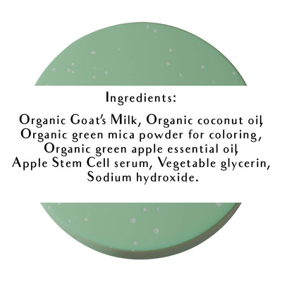 swissbotany Swiss Apple Stem Cell Soap Bar (3.4 Oz 1 Bar) Organic Age Defying Formula is 100% Handcrafted with Coconut Oil & Tetrapeptide-7 for ultimate moisturizing & wrinkle prevention
